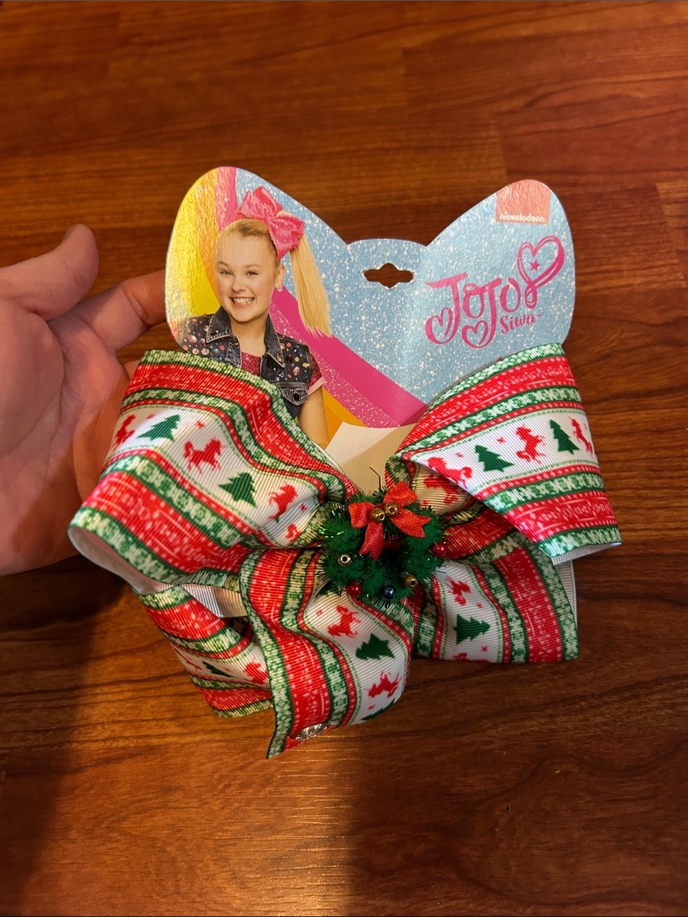 Nickelodeon Jojo Siwa Christmas Hair Bow Clip